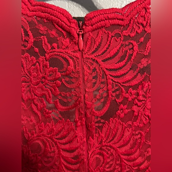 Women’s Lace and Zipper Back Dress - Picture 6 of 6